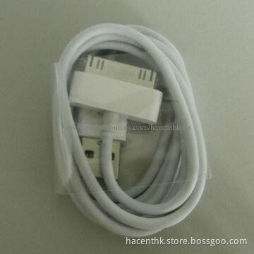 USB Cable for iPhone 4, White Color